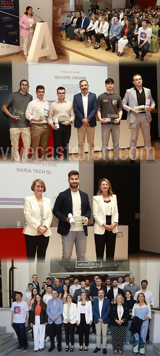 Naria Tech gana el premio al Talento Emprendedor en la categoría de aceleración empresarial UJI-Ayuntamiento de Castelló