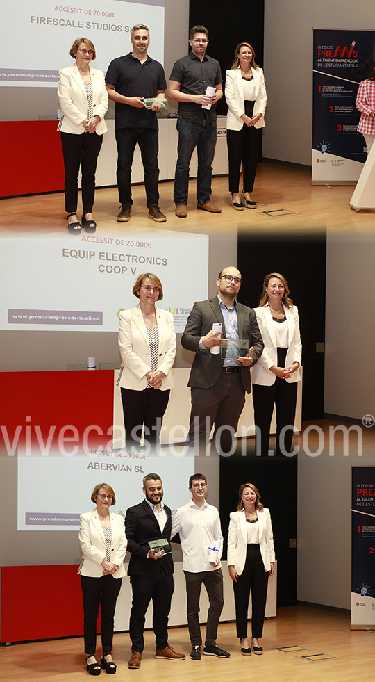 Naria Tech, premio al Talento Emprendedor en la categoría de aceleración empresarial UJI-Ayuntamiento de Castelló