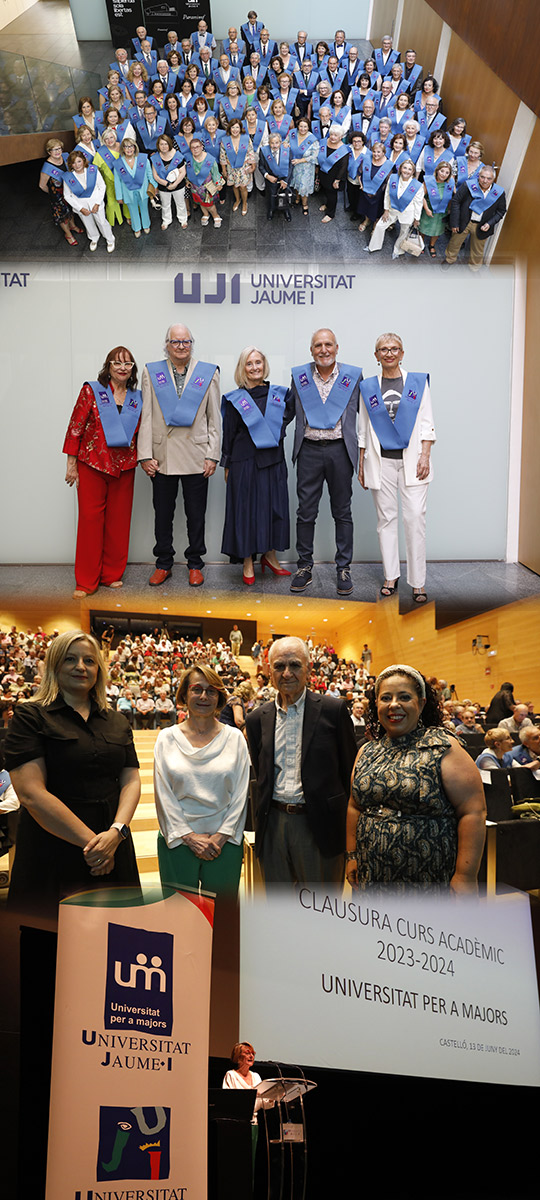 La Universitat Jaume I clausura el vigésimo quinto curso de la Universidad para Mayores con récord de personas matriculadas La Universitat Jaume I clausura el vigésimo quinto curso de la Universidad para Mayores con récord de personas matriculadas