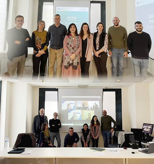 El proyecto SURF celebra en la UJI la primera reunión transnacional para trabajar en el fortalecimiento de las comunidades rurales ante el cambio climático El proyecto SURF celebra en la UJI la primera reunión transnacional para trabajar en el fortalecimiento de las comunidades rurales ante el cambio climático