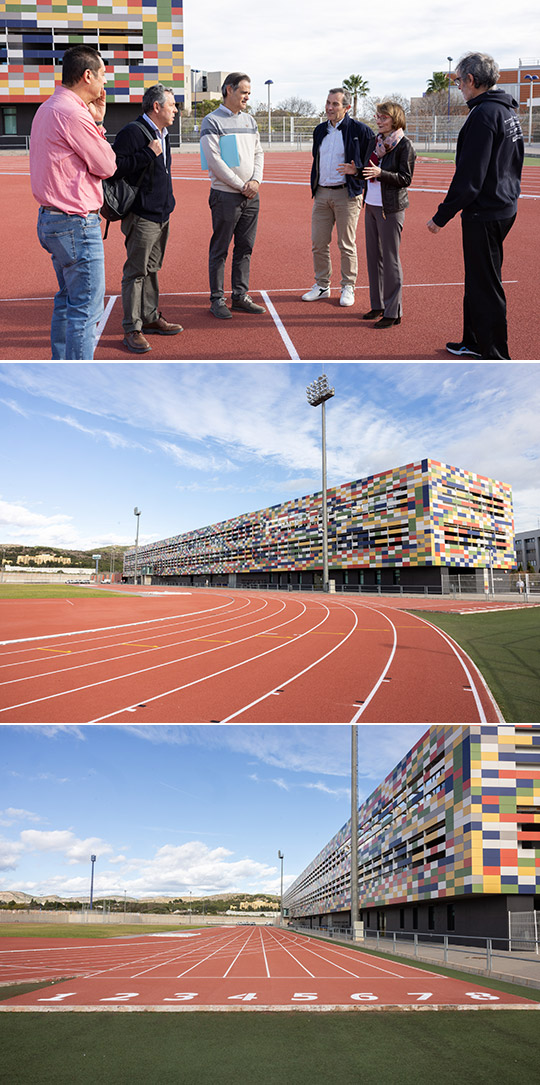 La UJI sustituye el tartán de la pista de atletismo para facilitar el uso docente y la práctica deportiva de la comunidad universitaria La UJI sustituye el tartán de la pista de atletismo para facilitar el uso docente y la práctica deportiva de la comunidad universitaria