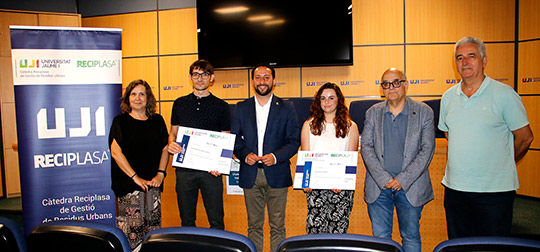 La Cátedra Reciplasa-UJI impulsa la innovación al servicio de la sostenibilidad en los premios a los mejores TFG y TFM 2024