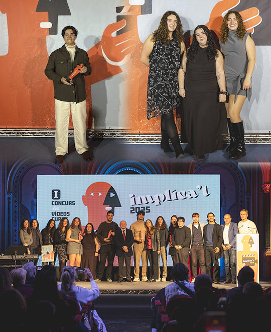 Estudiantado de la UJI consigue dos premios en el certamen de vídeos cortos «Implica’t» de la Diputació de València Estudiantado de la UJI consigue dos premios en el certamen de vídeos cortos «Implica’t» de la Diputació de València