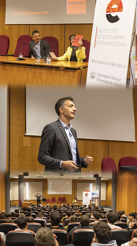 El premio Jaume I de Economía Jan Eeckhout analiza en la UJI la paradoja del beneficio y el impacto en el mercado laboral, el dinamismo empresarial y la desigualdad