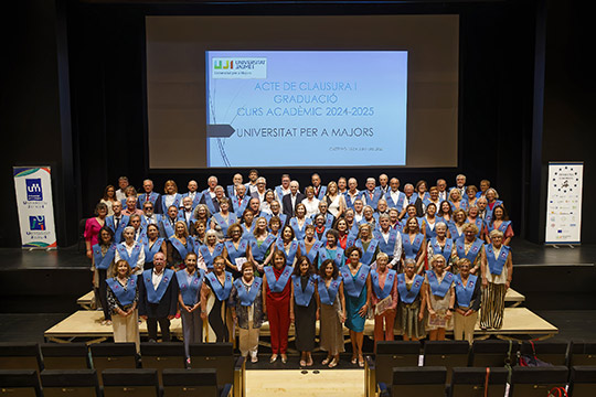 La UJI clausura el curso 2024-2025 de la Universidad para Mayores La UJI clausura el curso 2024-2025 de la Universidad para Mayores