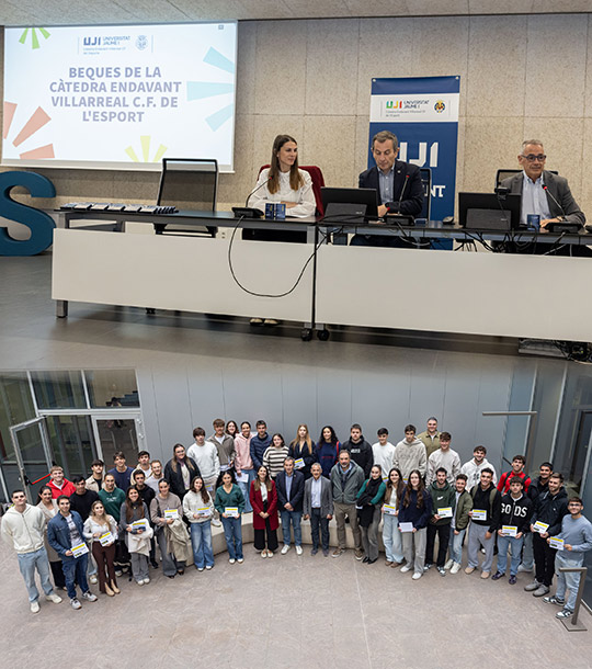 La Cátedra Endavant Villarreal C.F. del Deporte entrega becas a 75 deportistas de élite de la UJI