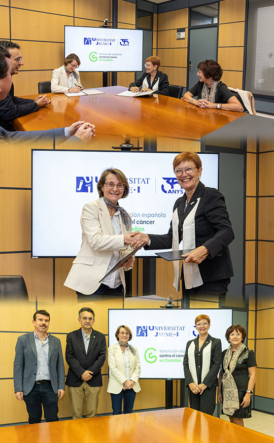 La UJI y la AECC-JP Castelló estrechan su colaboración para fomentar la divulgación científica en la investigación contra el cáncer