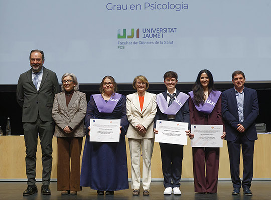 Acto de graduación de estudiantes del Grado en Psicología de la Universitat Jaume I