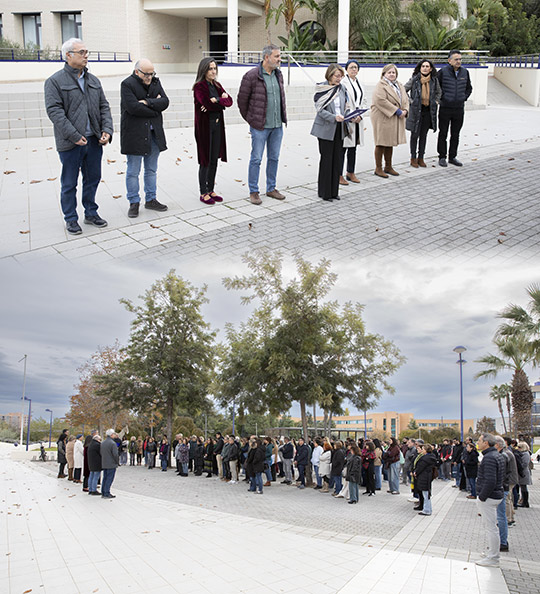 Concentración silenciosa en la UJI por la última víctima de la violencia machista