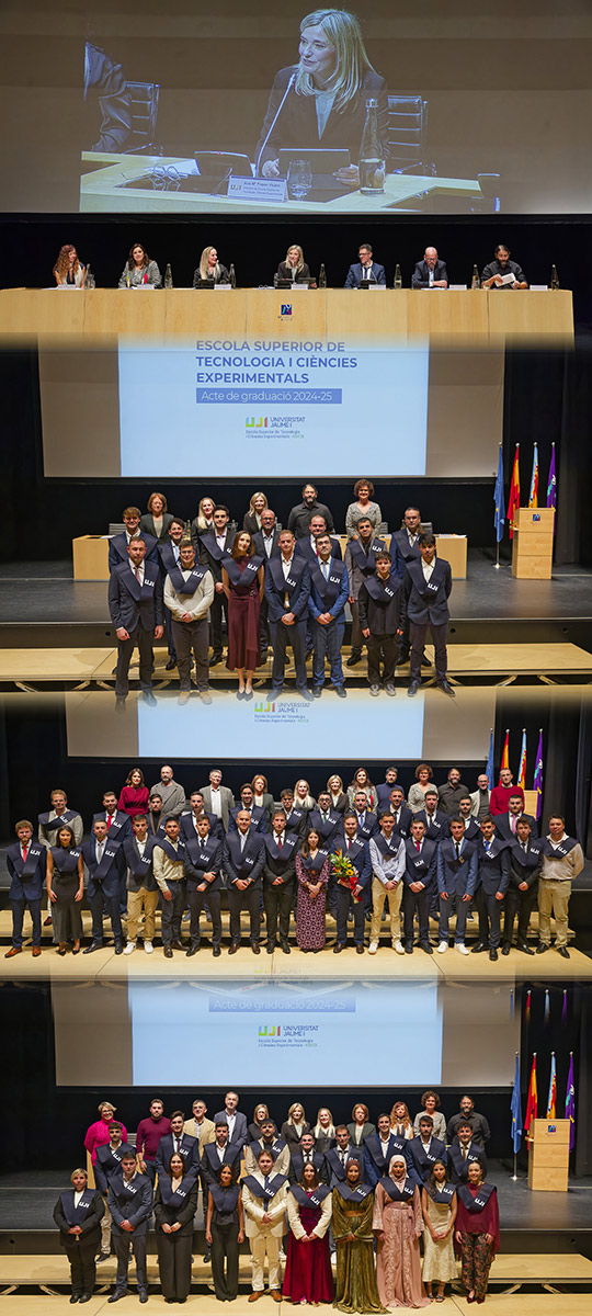 Cerca de 120 estudiantes de la Escuela Superior de Tecnología y Ciencias Experimentales participan en el acto de graduación del ámbito de ingeniería Cerca de 120 estudiantes de la Escuela Superior de Tecnología y Ciencias Experimentales participan en el acto de graduación del ámbito de ingeniería