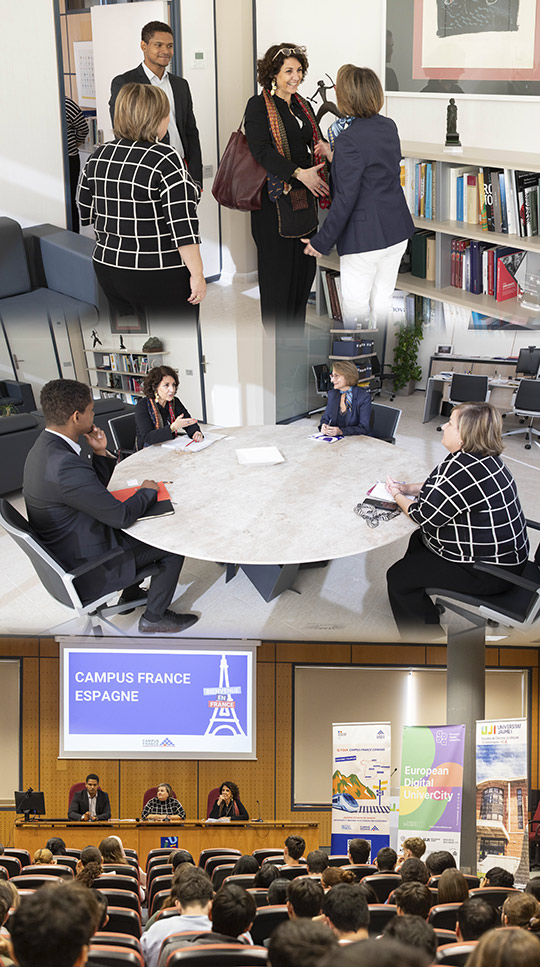 La rectora de la UJI recibe a la agregada de Cooperación Científica y Universitaria de la embajada francesa para reforzar la colaboración académica con Francia La rectora de la UJI recibe a la agregada de Cooperación Científica y Universitaria de la embajada francesa para reforzar la colaboración académica con Francia