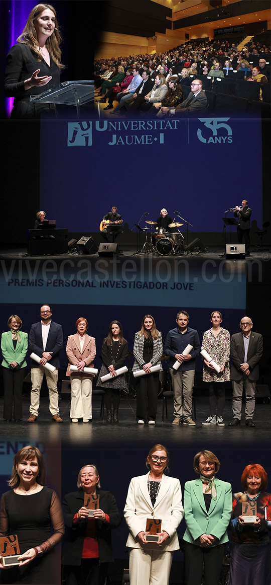 La UJI entrega las distinciones extraordinarias a M.ª Jesús Vicent, Pilar Dolz, Julia Sevilla y la Fundación Le Cadó