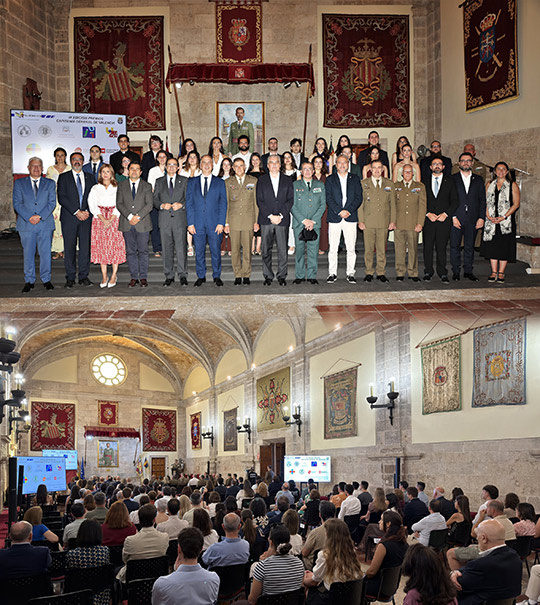 Tres estudiantes de la UJI reciben un reconocimiento en los IX Premios «Capitanía General de Valencia» a la excelencia académica