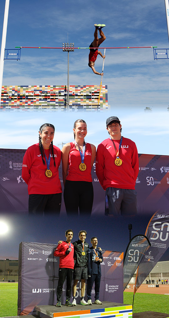 La UJI se proclama campeona del Campeonato Autonómico de Deporte Universitario de atletismo 2026