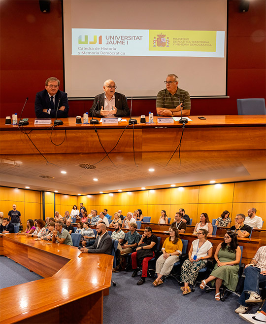 La UJI presenta la Cátedra de Historia y Memoria Democrática para impulsar el conocimiento y la reflexión crítica sobre el pasado