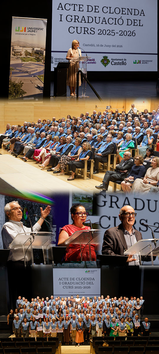 La Universitat Jaume I ha clausurado el curso 2025-2026 de la Universidad para Mayores