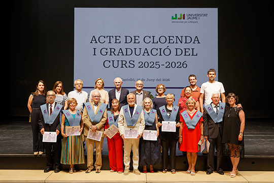 La Universitat Jaume I ha clausurado el curso 2025-2026 de la Universidad para Mayores La Universitat Jaume I ha clausurado el curso 2025-2026 de la Universidad para Mayores