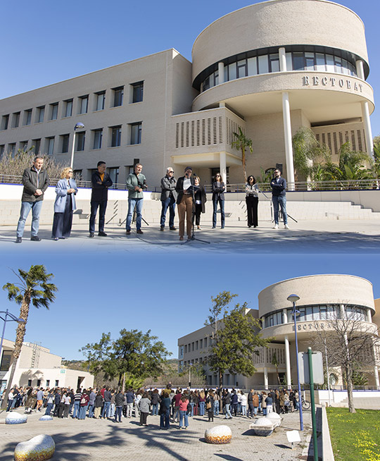 Concentración silenciosa en la UJI por las últimas víctimas de la violencia machista Concentración silenciosa en la UJI por las últimas víctimas de la violencia machista