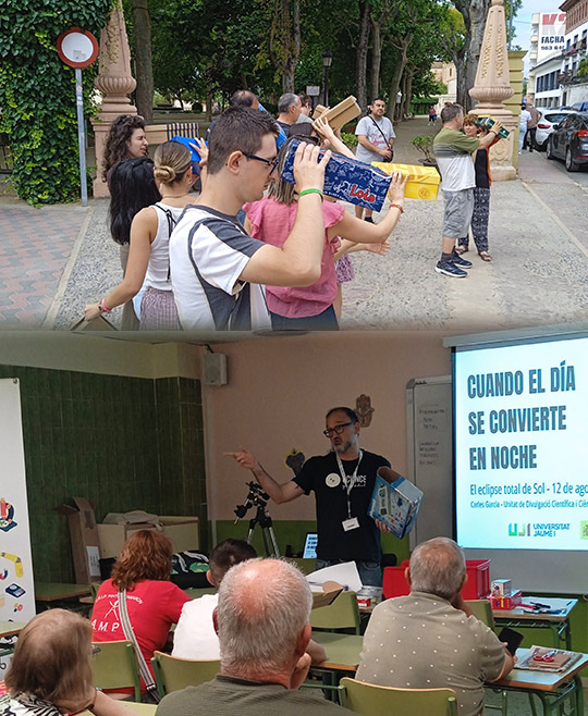 La UJI inicia un ciclo de talleres sobre cómo observar el eclipse de sol de una forma segura