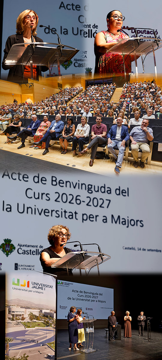 La Universidad para Mayores de la UJI da la bienvenida a su estudiantado del curso 2026-2027