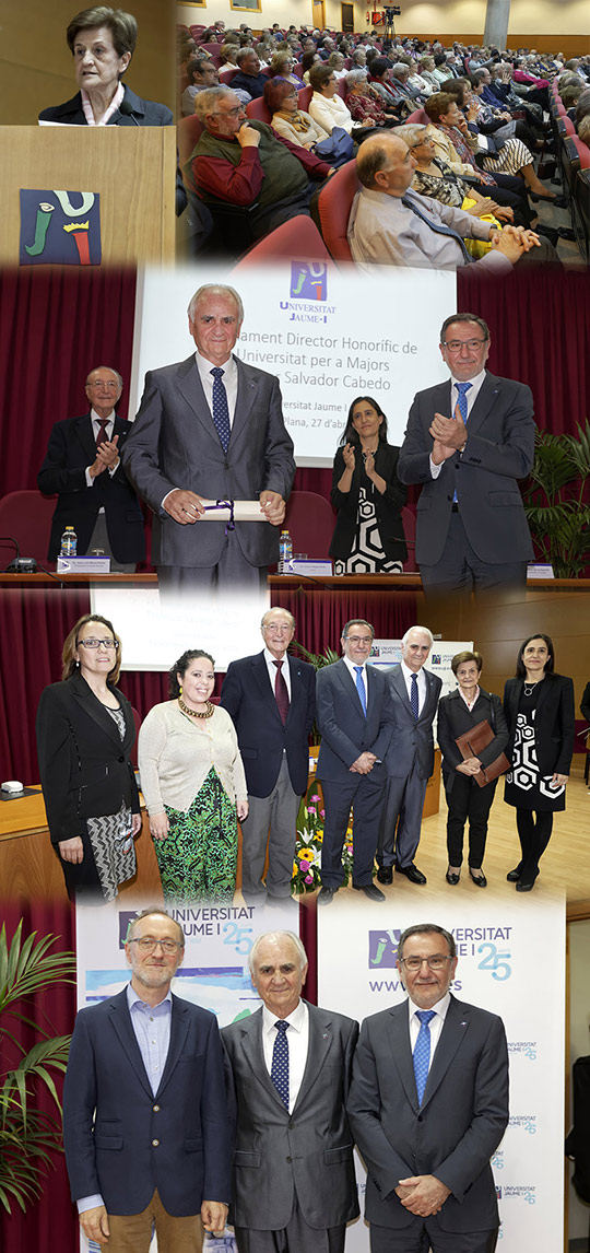 La UJI nombra a Salvador Cabedo director honorífico de la Universidad para Mayores 