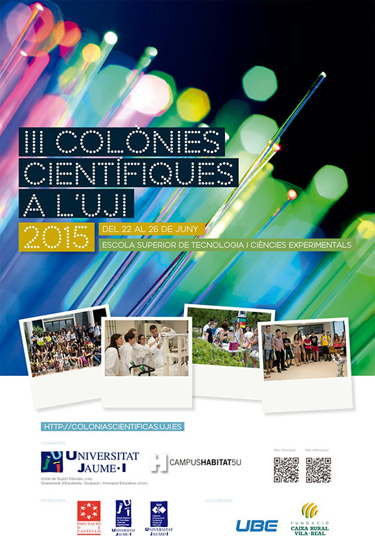 Colonias Científicas para estudiantes de Bachillerato y ciclos formativos de grado superior Colonias Científicas para estudiantes de Bachillerato y ciclos formativos de grado superior