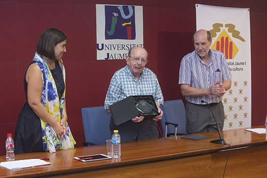 Germà Colón, socio de honor del Col·lectiu Universitat Jaume I per la Llengua i la Cultura