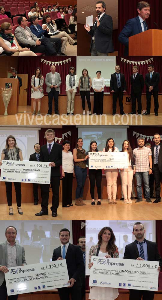 Entrega de premios del X Concurso CreaEmpresa en la UJI Entrega de premios del X Concurso CreaEmpresa en la UJI