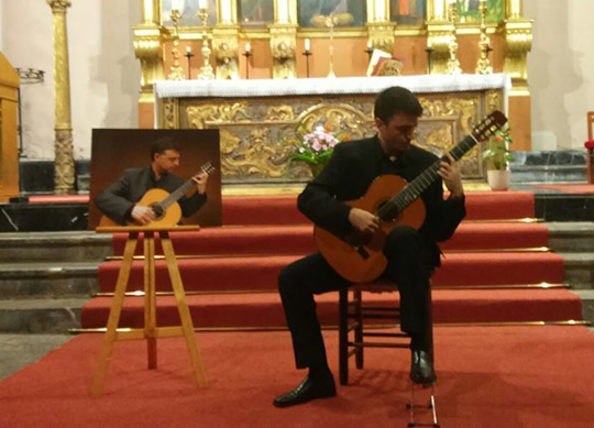 Concierto de guitarra de Óscar Ebro en Vilafamés