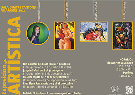 Joaquín Safont, próximo invitado a las exposiciones artísticas de la Quatre Cantons Joaquín Safont, próximo invitado a las exposiciones artísticas de la Quatre Cantons