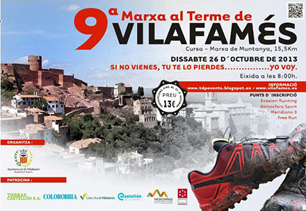 Todo preparado para la IX edición de la Marxa al Terme de Vilafamés