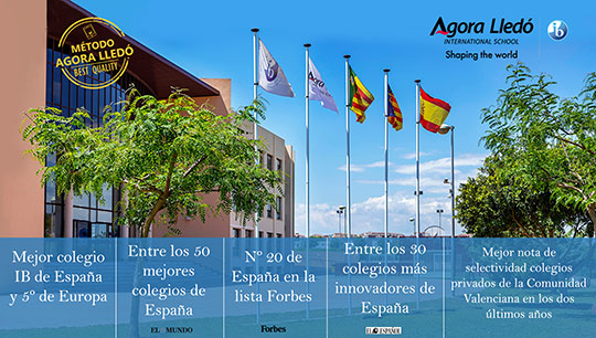 El colegio Agora Lledó International School, entre los 50 mejores colegios de España según la revista Forbes