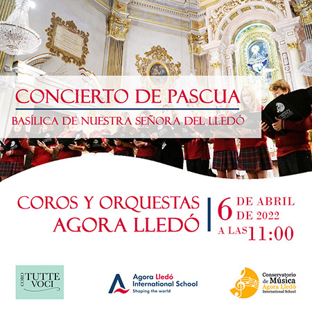 Concierto de Pascua por los coros y orquestas de Ágora Lledó