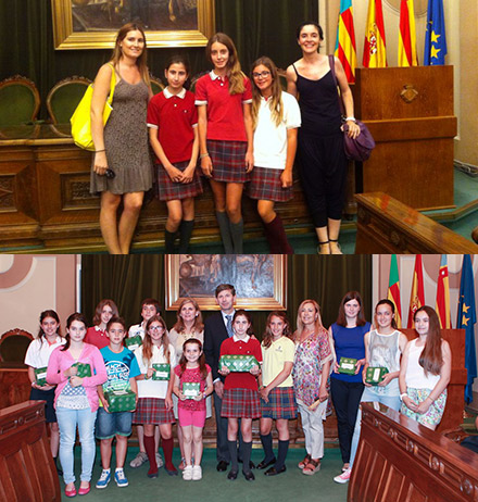 Tres alumnas de de Lledó International School, premiadas por el Ayuntamiento de Castellón