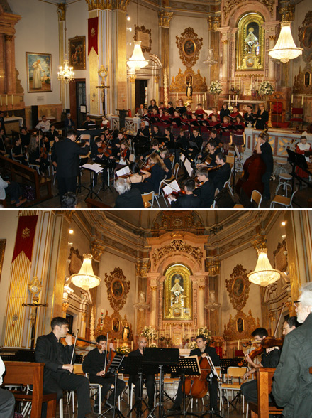 Concierto orquestas y coros Lledó International School en la Basílica Nuestra Señora del Lledó