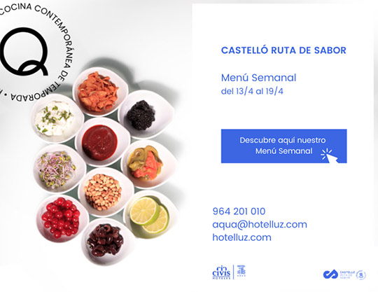 Nuevo menú Ruta de Sabor en aQua Restaurant de Castellón