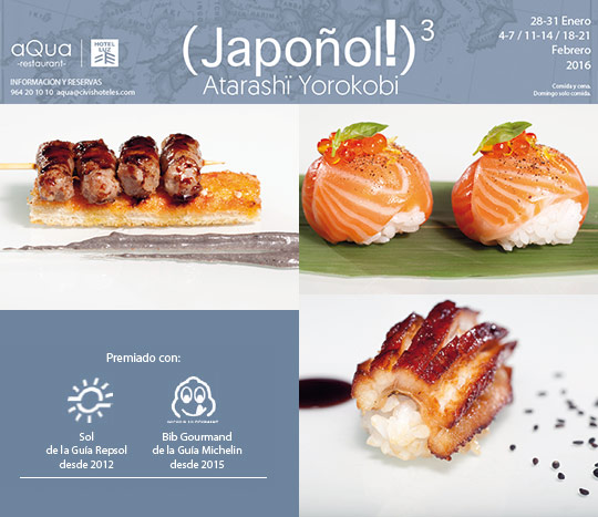 Terceras Jornadas + Japoñol! en aQua Restaurant 
