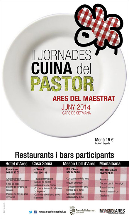 Los restaurantes de Ares del Maestrat organizan las segundas jornadas de la Cocina del Pastor