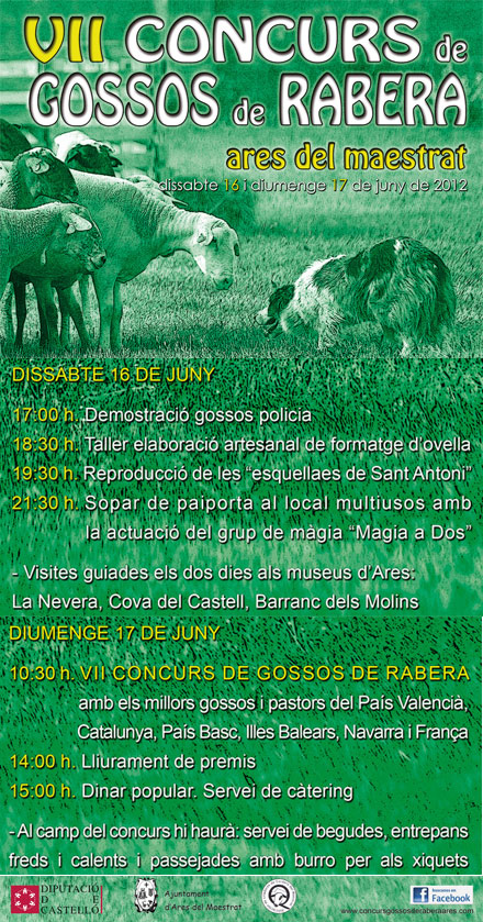 VII edición del concurso de perros pastores en Ares del Maestrat  el 16 y 17 de junio