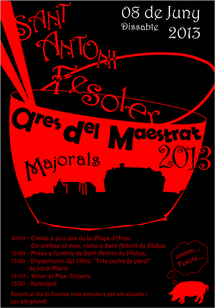 Ares del Maestrat celebrará el próximo sábado Sant Antoni Fesoler Ares del Maestrat celebrará el próximo sábado Sant Antoni Fesoler