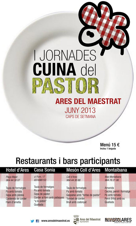 Ares del Maestrat organiza en junio las primeras jornadas de cocina del pastor