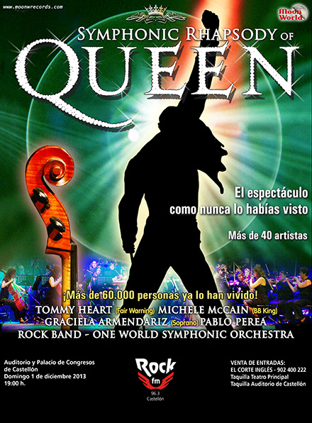 Symphonic rhapsody of Queen, el domingo 1 de diciembre en el Auditorio Symphonic rhapsody of Queen, el domingo 1 de diciembre en el Auditorio