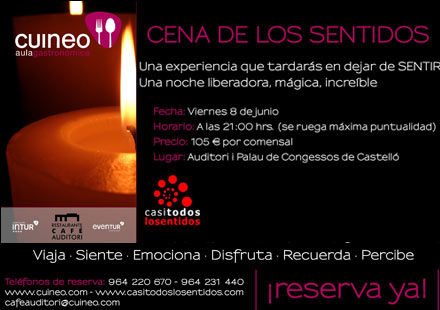 GRUPO INTUR organiza la Cena de los Sentidos GRUPO INTUR organiza la Cena de los Sentidos
