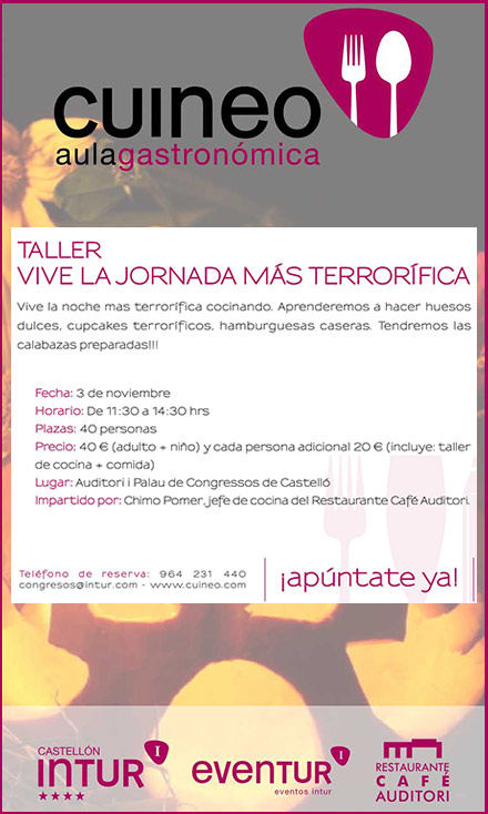 Vive la noche más terrorífica cocinando