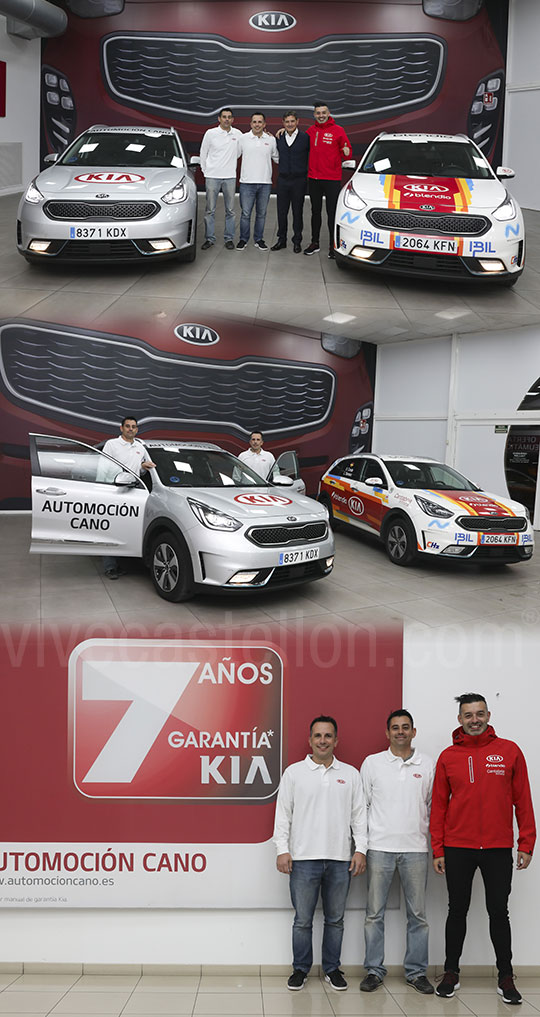 Automoción Cano Kia alinea dos equipos de excepción en el sexto Eco Rallye de la Comunitat Valenciana