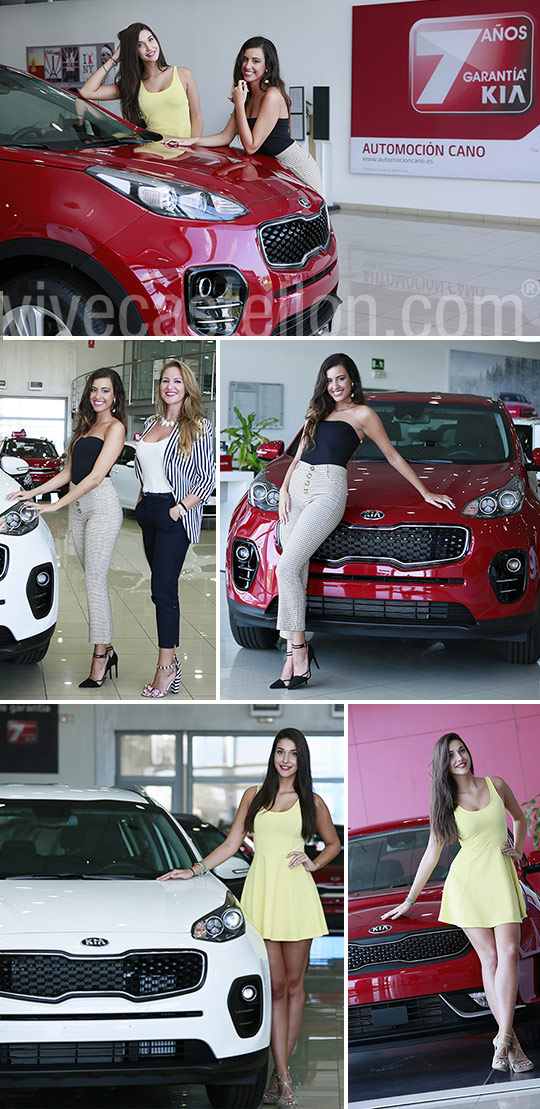 Kia Automoción Cano cede un Sportage a las representantes de la provincia de Castellón y Valencia en el certamen de Miss World Spain
