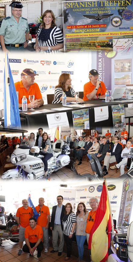Concentración de motos Goldwing en Benicàssim