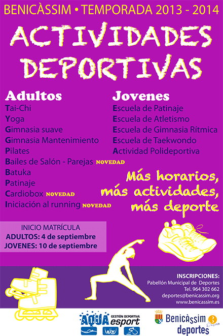 Benicàssim presenta las actividades deportivas de invierno 2013-2014 Benicàssim presenta las actividades deportivas de invierno 2013-2014