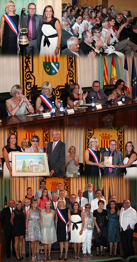 Benicàssim recibe a la delegación de  Evian-les-Bains en su 20 aniversario como pueblo hermanado