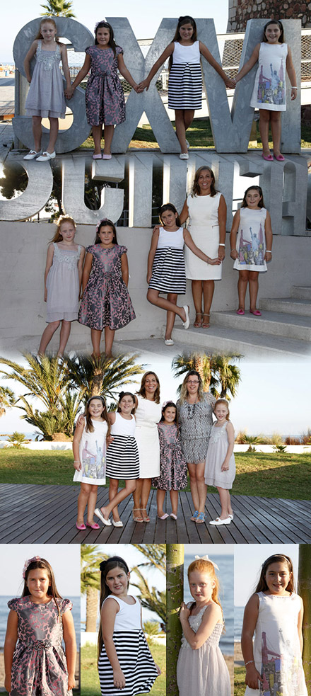 Sesión de fotos de la reina y las damas infantiles de Benicàssim Sesión de fotos de la reina y las damas infantiles de Benicàssim